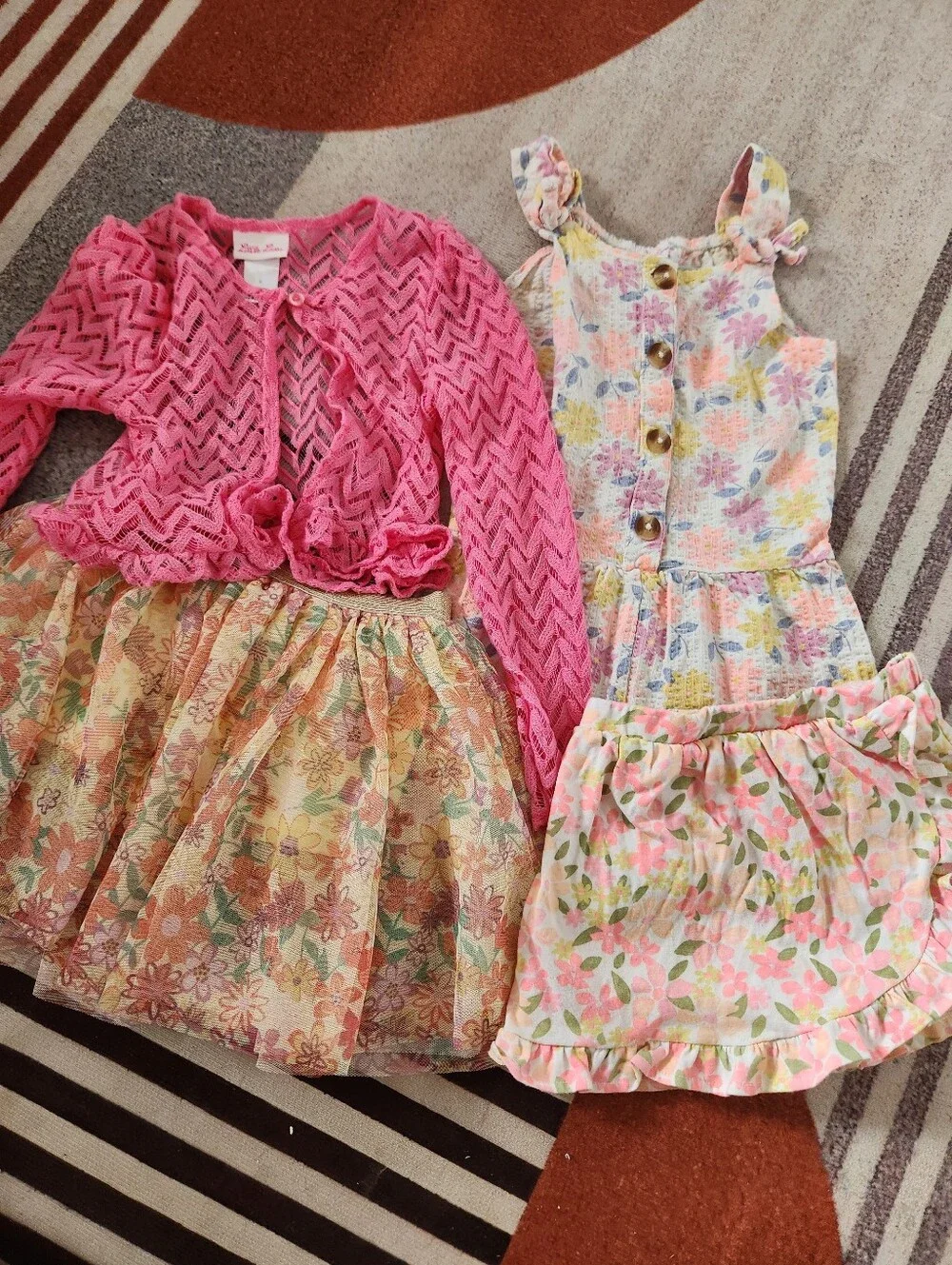 Girls Floral Spring Summer Outfit Set Little Lass and Kids Headquarters Sizes 5